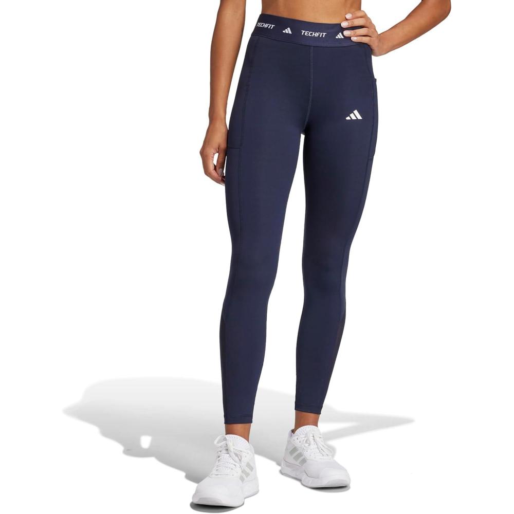 image:imageadidas Womens Techfit Stash Pocket FullLength LeggingsInk