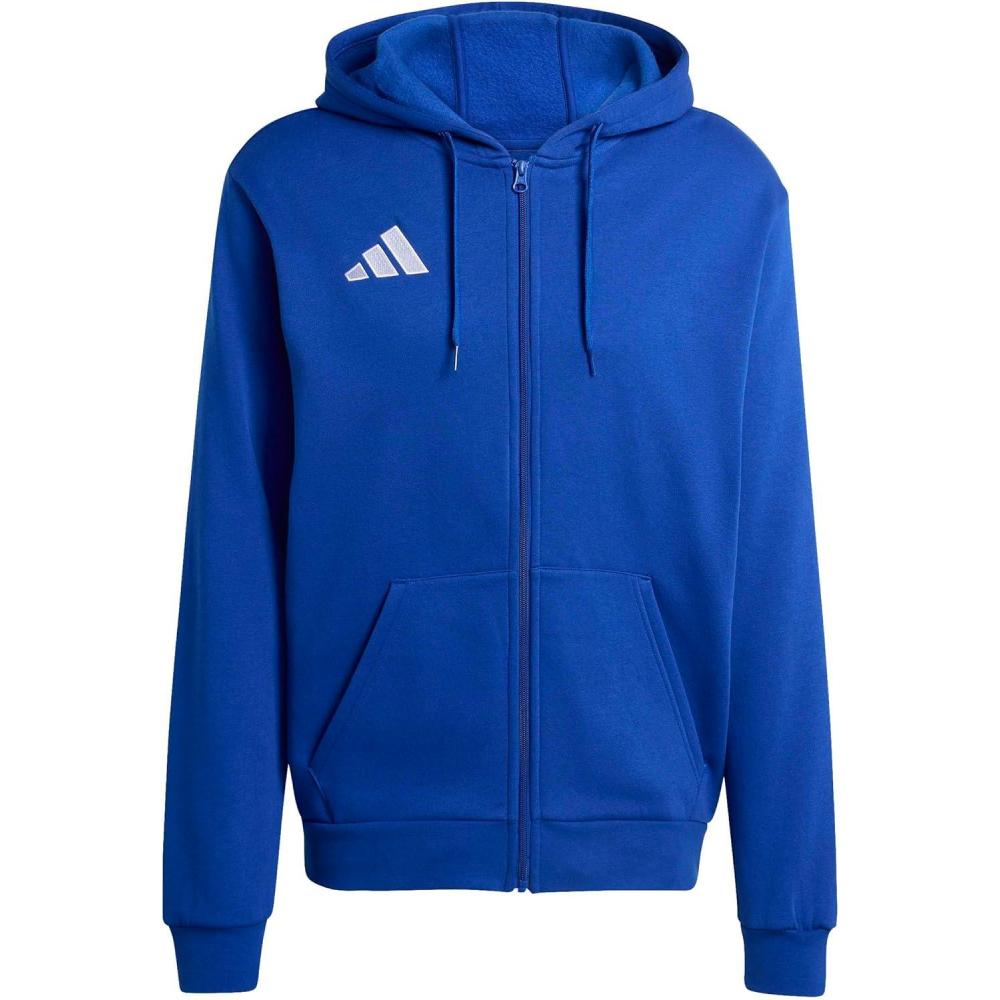image:imageadidas mens Entrada 26 Fullzip HoodieTeam Royal BlueWhite