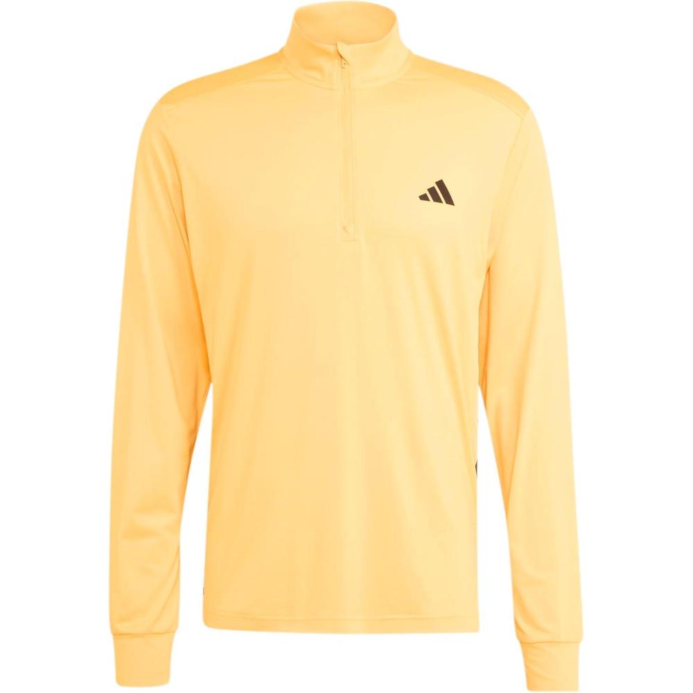 image:imageadidas mens Tech Essentials Workout Quarterzip SweatshirtLucid Tangerine
