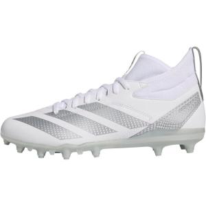 adidas Men’s Adizero Impact.2 American Football(White/Silver Metallic/White)