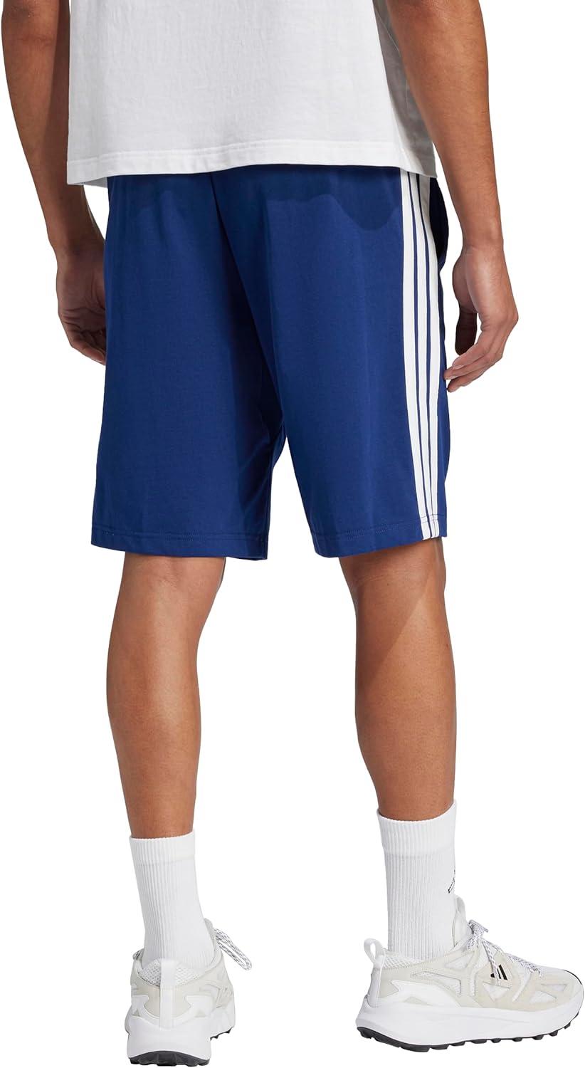 image:imageAdidas Mens Essentials 3Stripes Single Jersey 10inch ShortsDark BlueWhite