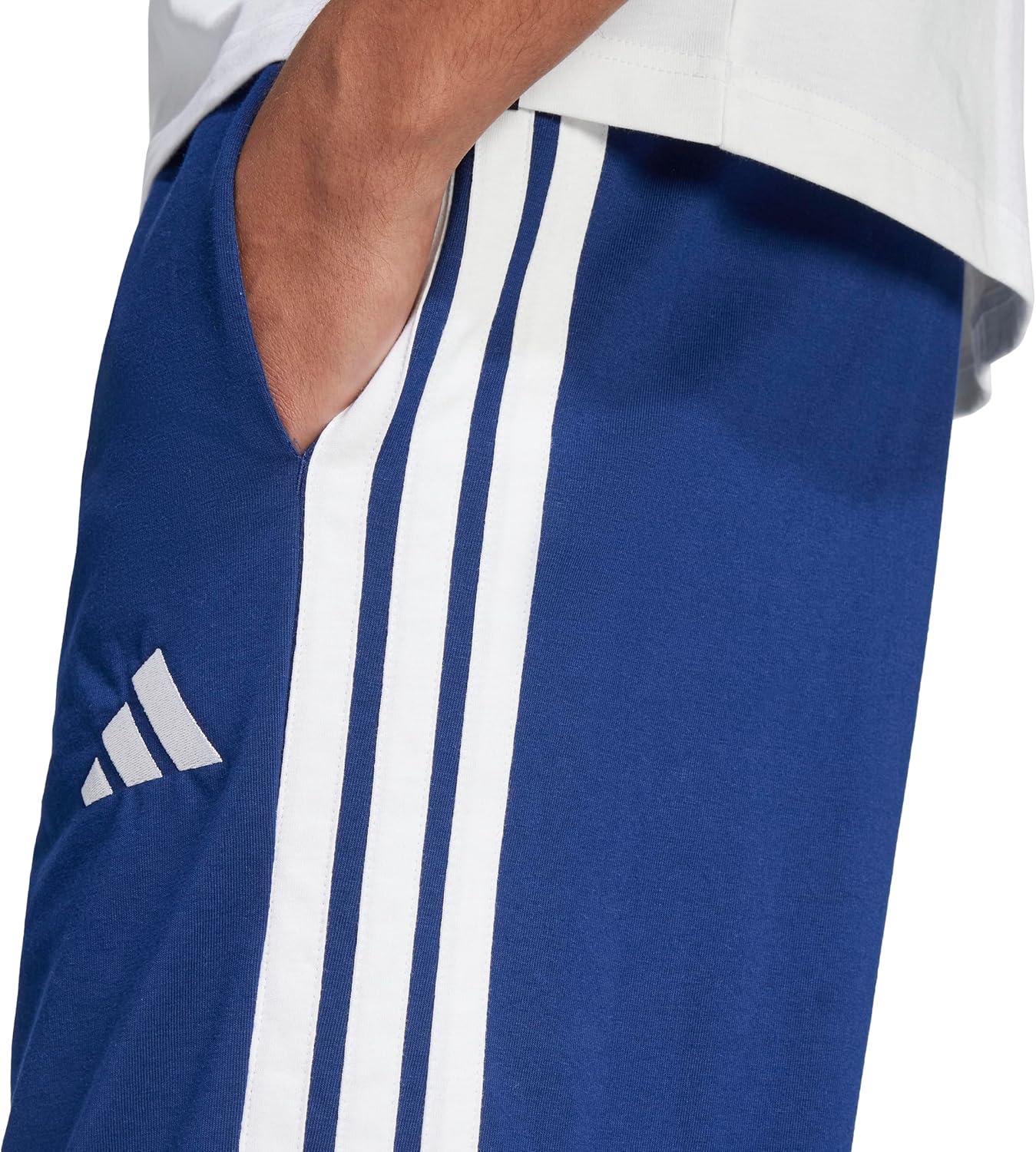 image:imageAdidas Mens Essentials 3Stripes Single Jersey 10inch ShortsDark BlueWhite