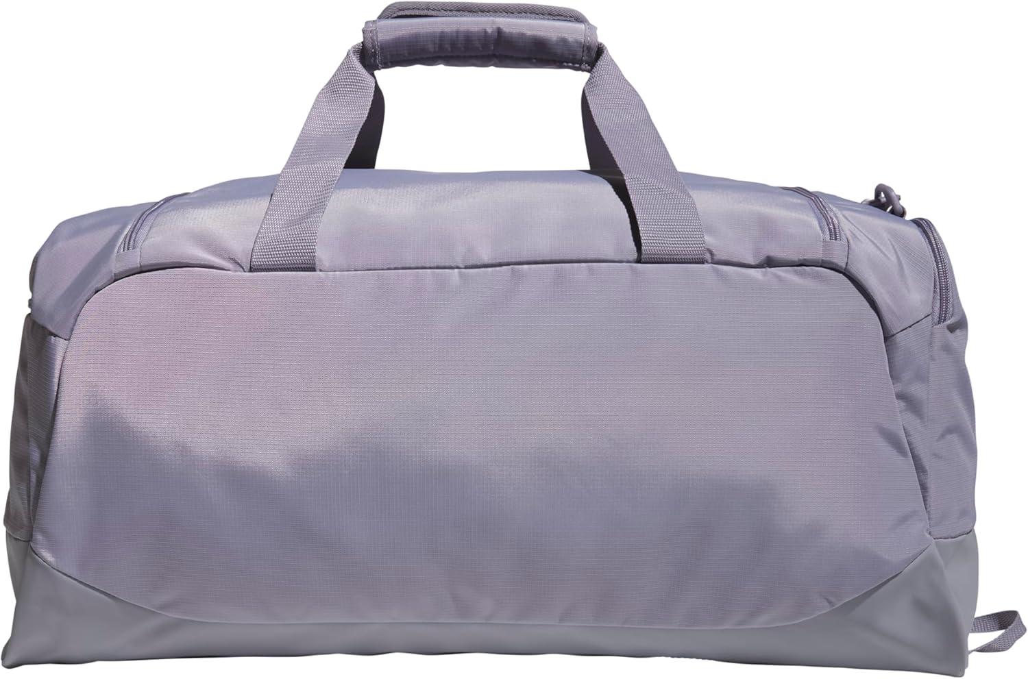 image:imageadidas Defender 5 Duffel Bag Premium Duffle for Sports Gym amp TravelSlate GreySilver Metallic