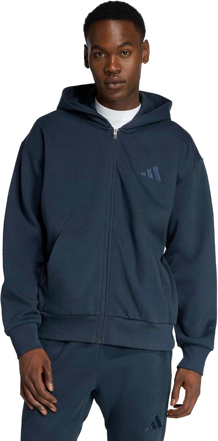 image:imageadidas Mens All Szn Fleece Full Zip HoodieAurora Ink