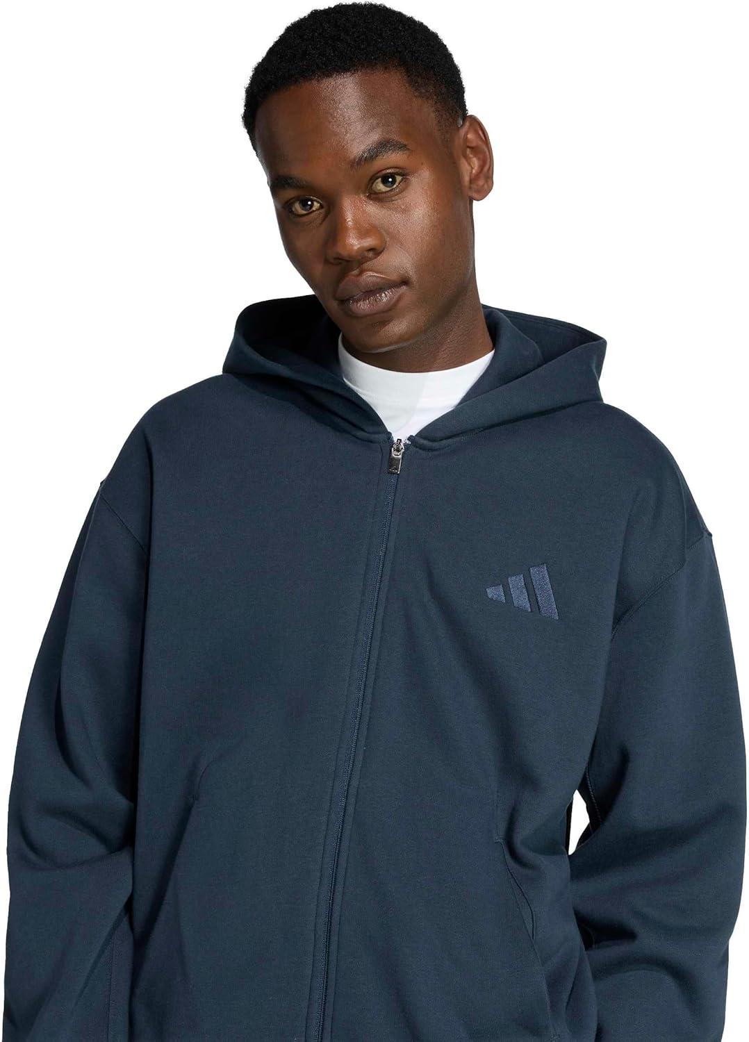 image:imageadidas Mens All Szn Fleece Full Zip HoodieAurora Ink