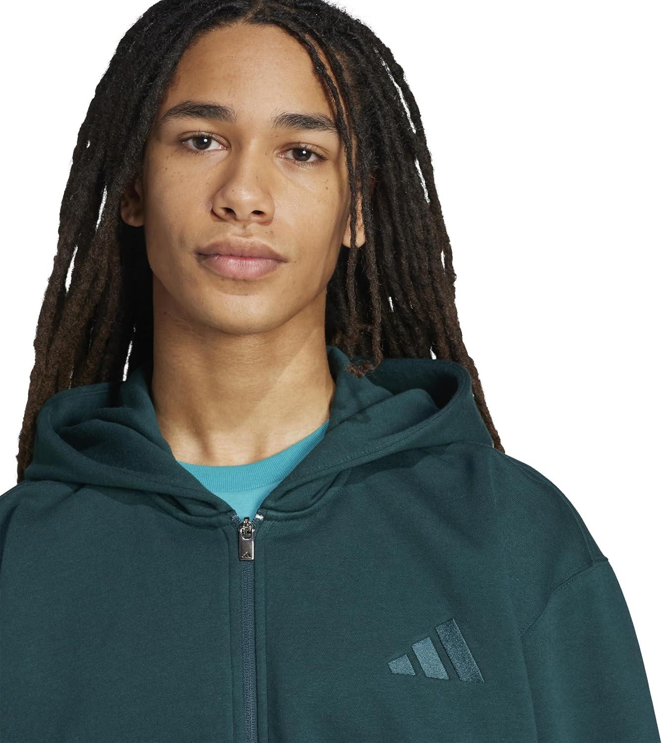 image:imageadidas Mens All Szn Fleece Full Zip HoodieAurora Ivy
