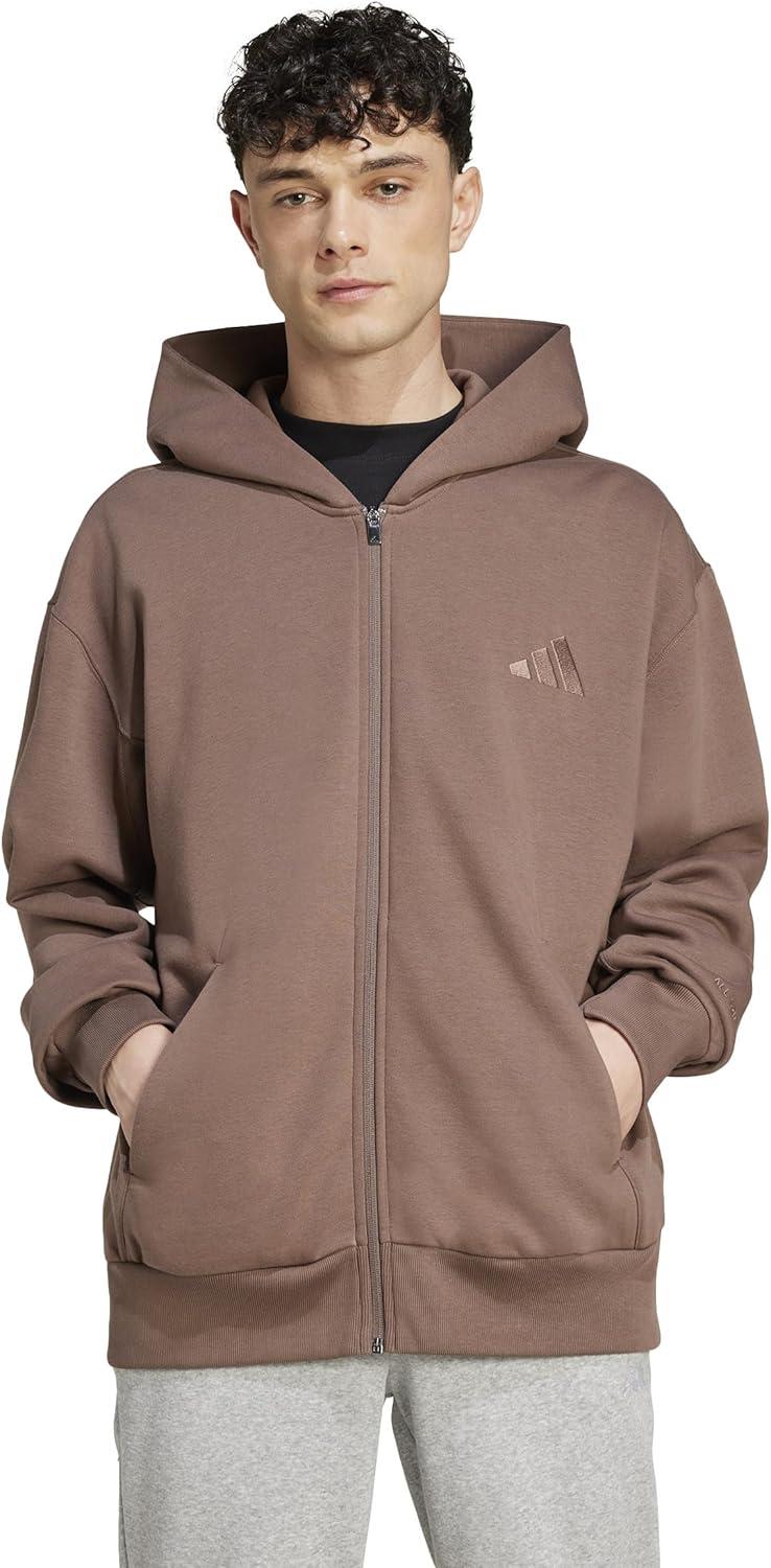 image:imageadidas Mens All Szn Fleece Full Zip HoodieEarth Strata