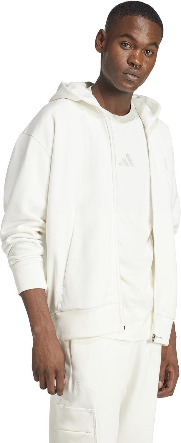 image:imageadidas Mens All Szn Fleece Full Zip HoodieOffwhite