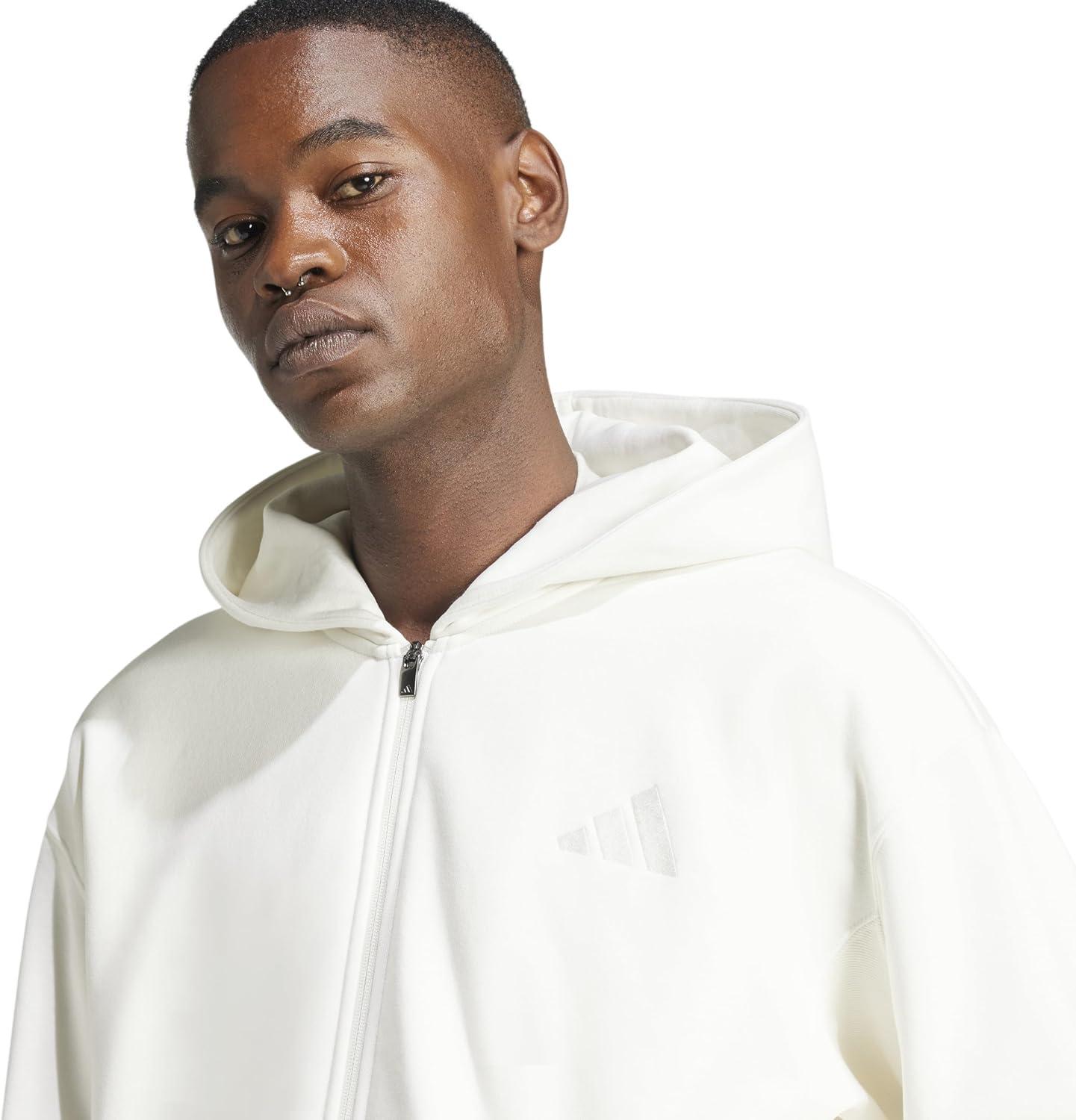 image:imageadidas Mens All Szn Fleece Full Zip HoodieOffwhite