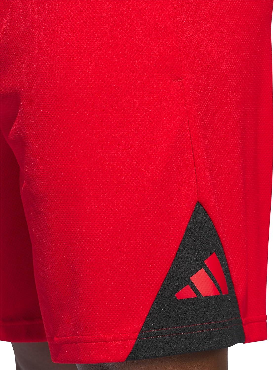 image:imageadidas Mens Badge of Sport Basketball Shorts Scarle SBetter ScarletBlack