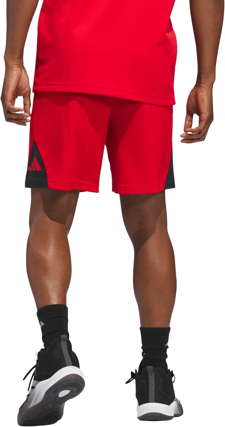 image:imageadidas Mens Badge of Sport Basketball Shorts Scarle SBetter ScarletBlack