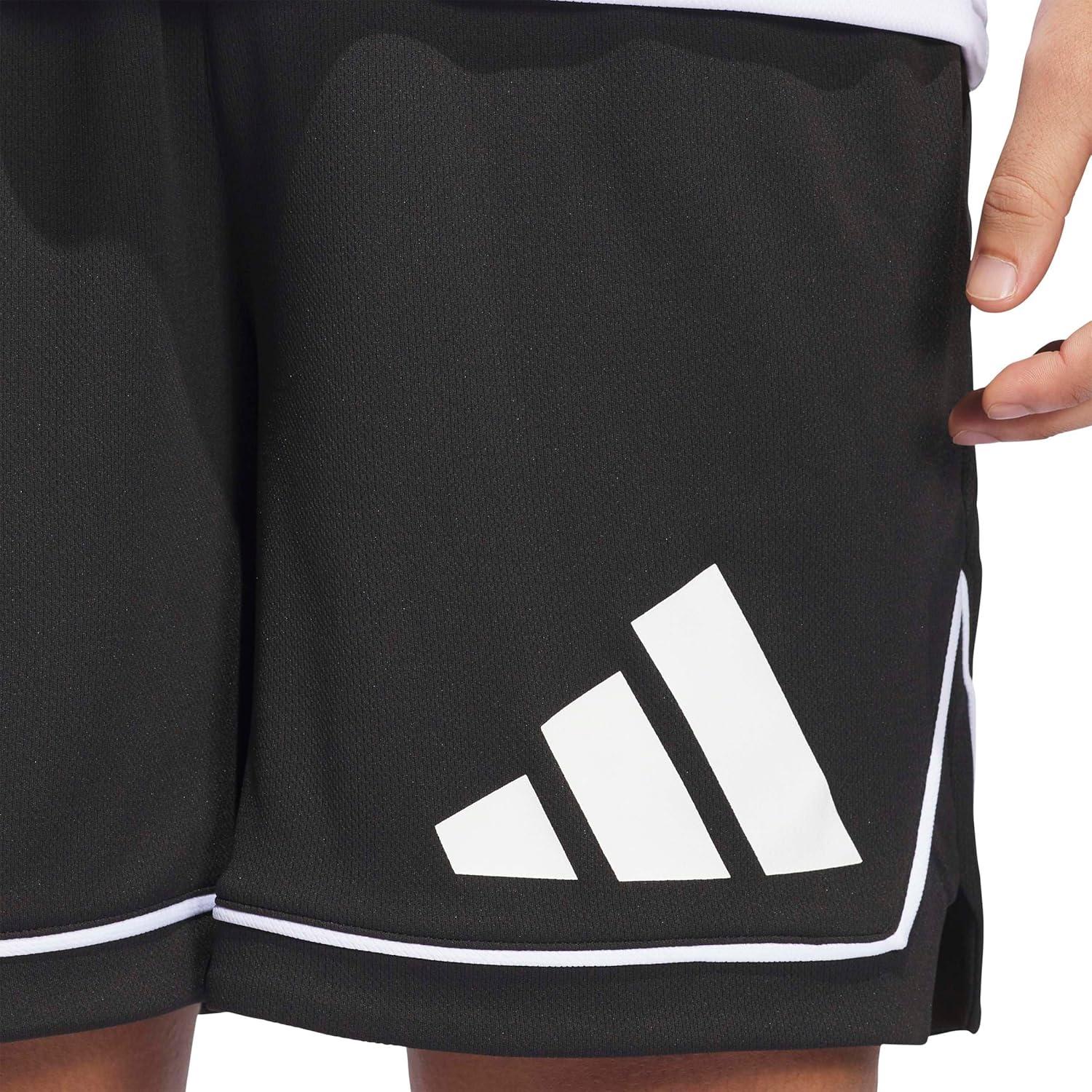 image:imageadidas Mens Badge of Sport Basketball Shorts Scarle SBlackWhite