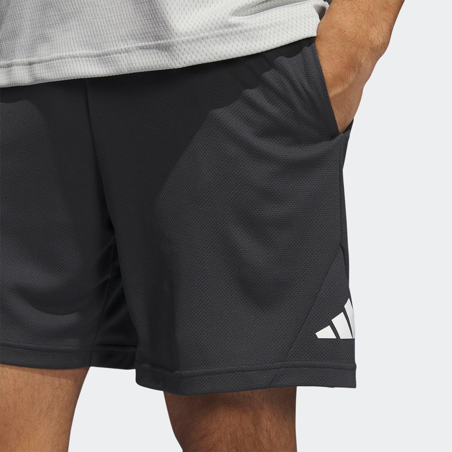 image:imageadidas Mens Badge of Sport Basketball Shorts Scarle SCarbon