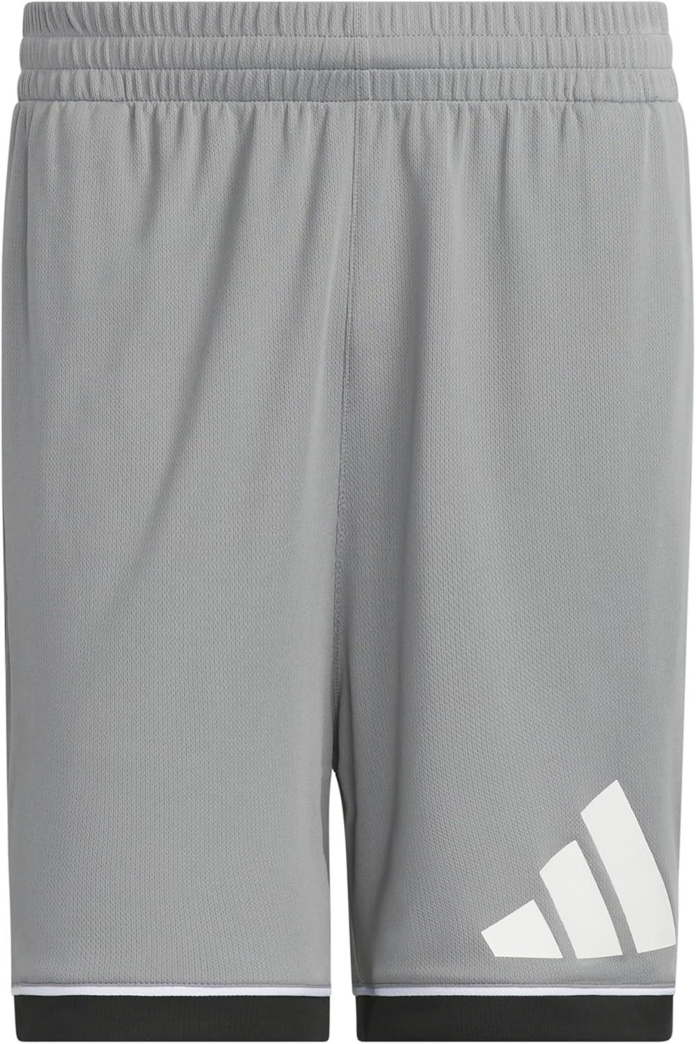 image:imageadidas Mens Badge of Sport Basketball Shorts Scarle SGreyBlack