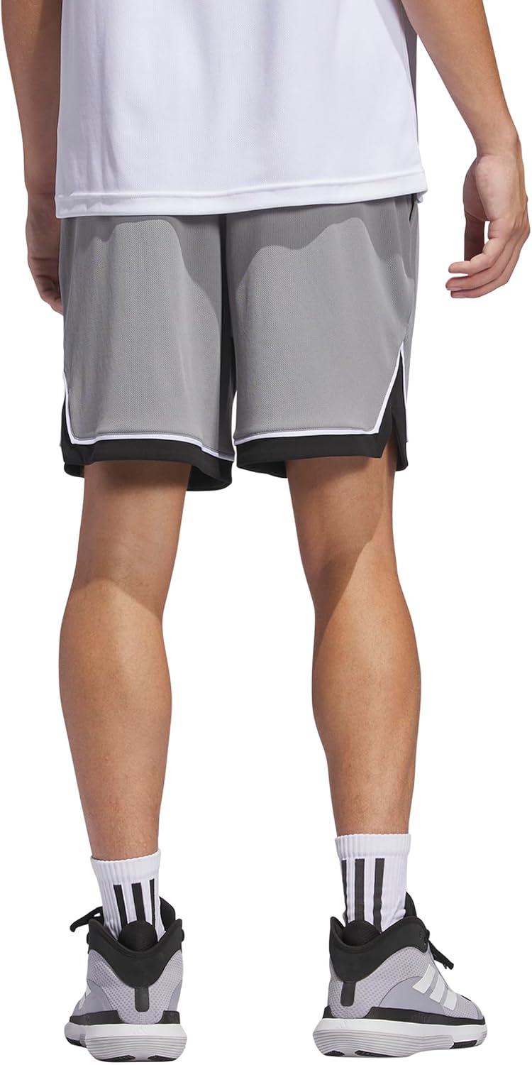 image:imageadidas Mens Badge of Sport Basketball Shorts Scarle SGreyBlack