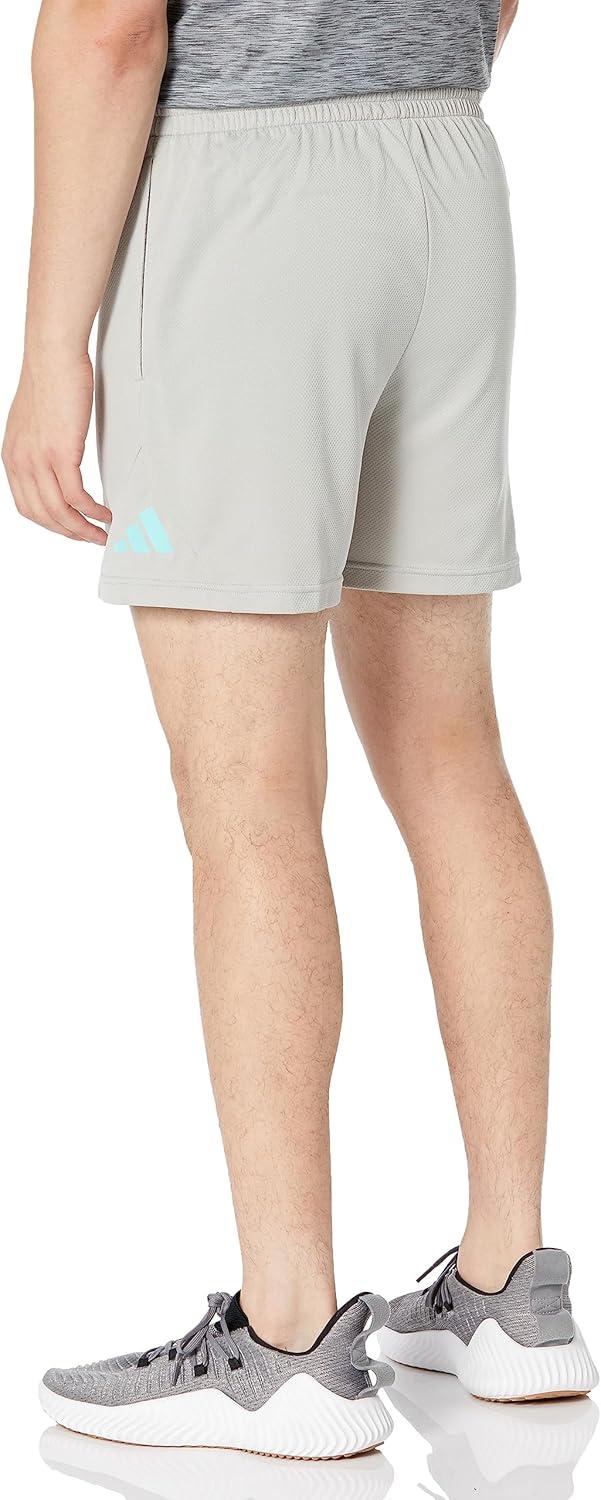 image:imageadidas Mens Badge of Sport Basketball Shorts Scarle SMetal Grey