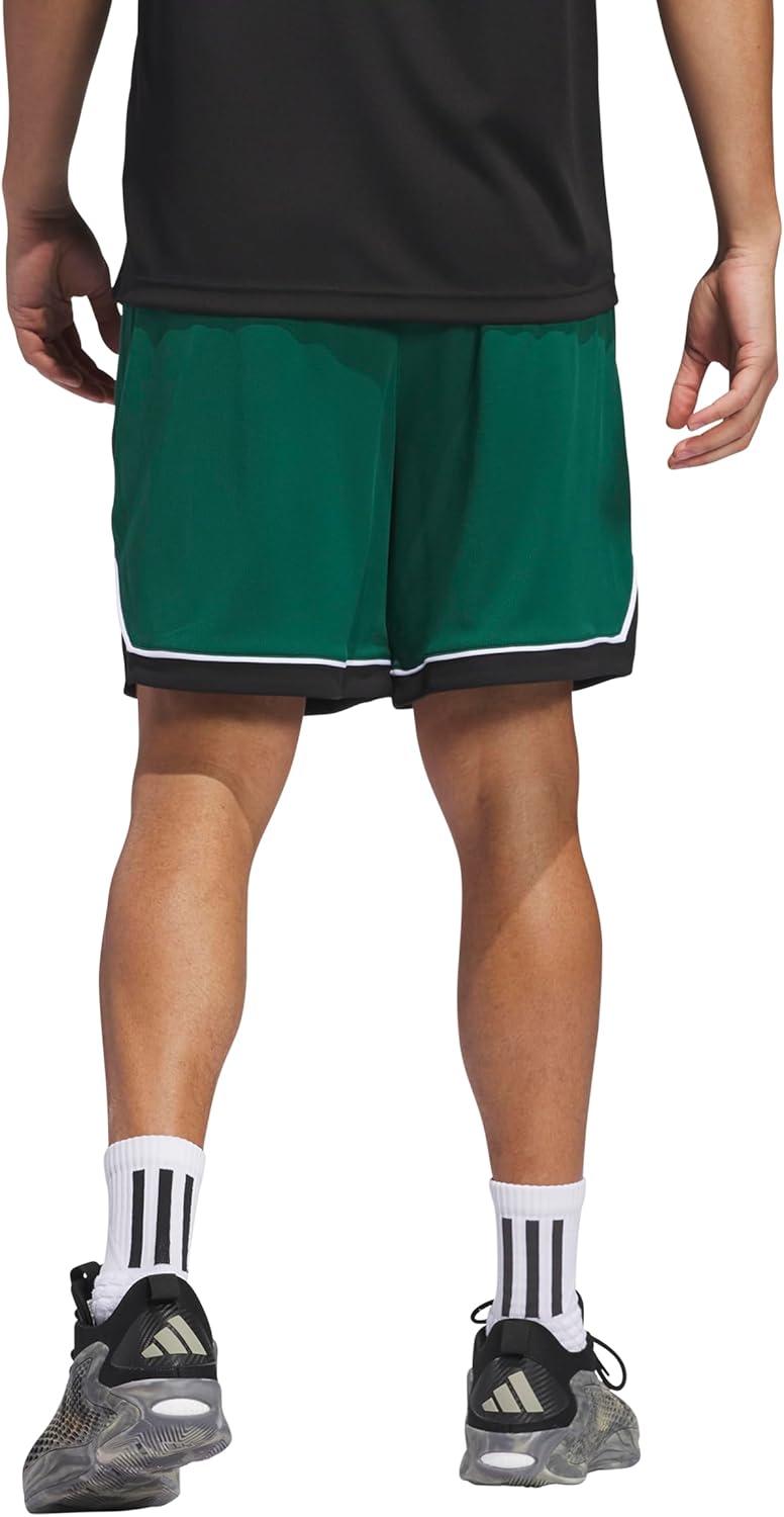 image:imageadidas Mens Badge of Sport Basketball Shorts Scarle STeam Dark GreenBlack
