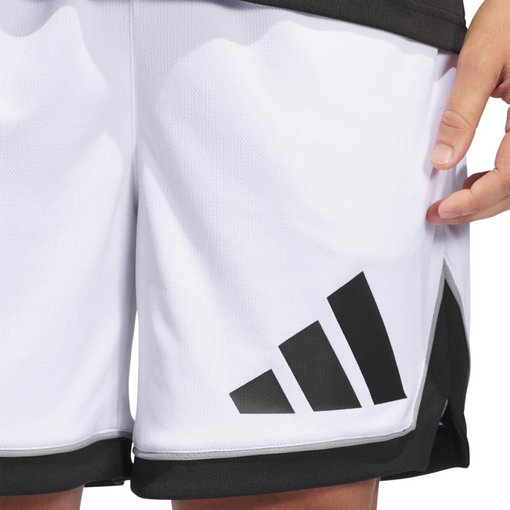 image:imageadidas Mens Badge of Sport Basketball Shorts Scarle SWhiteBlack