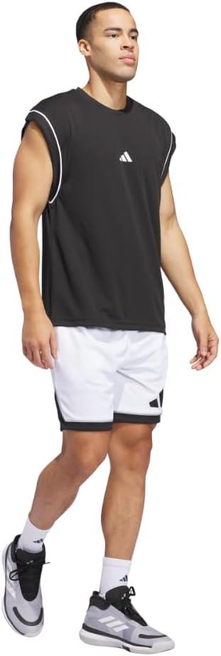 image:imageadidas Mens Badge of Sport Basketball Shorts Scarle SWhiteBlack