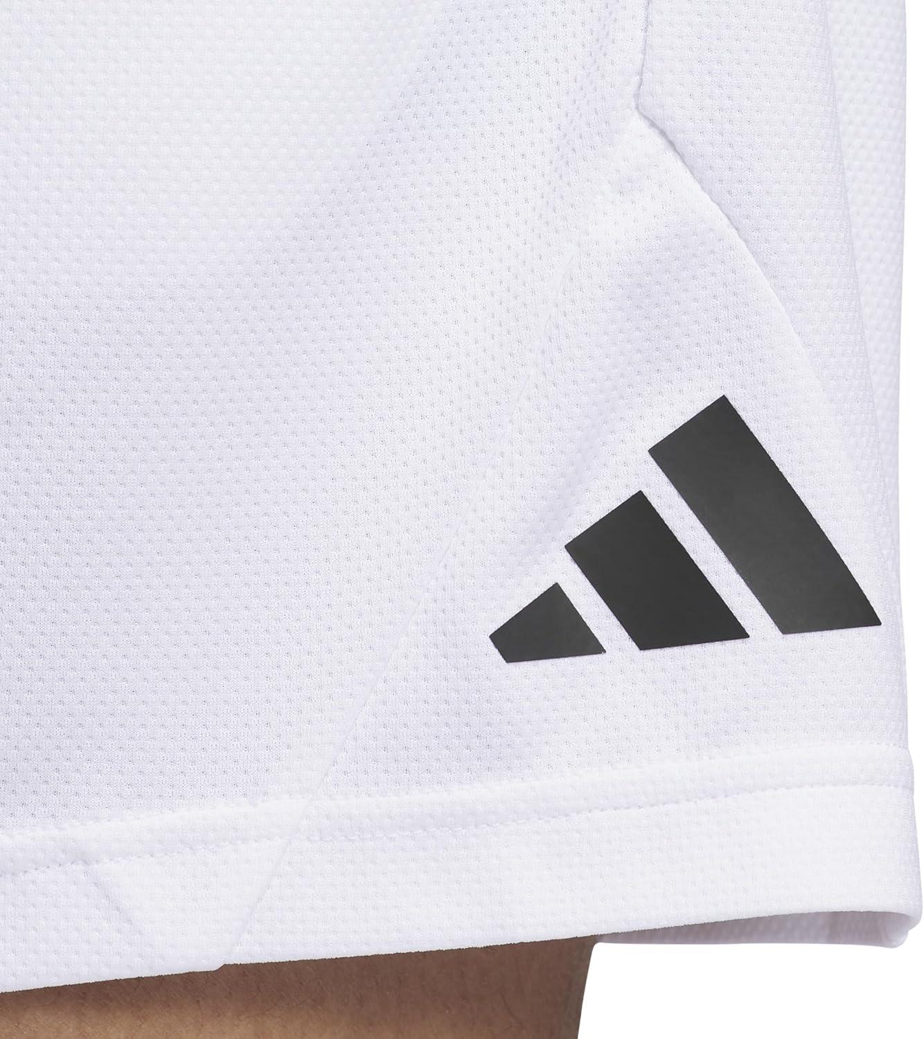 image:imageadidas Mens Badge of Sport Basketball Shorts Scarle SWhiteBlack2024