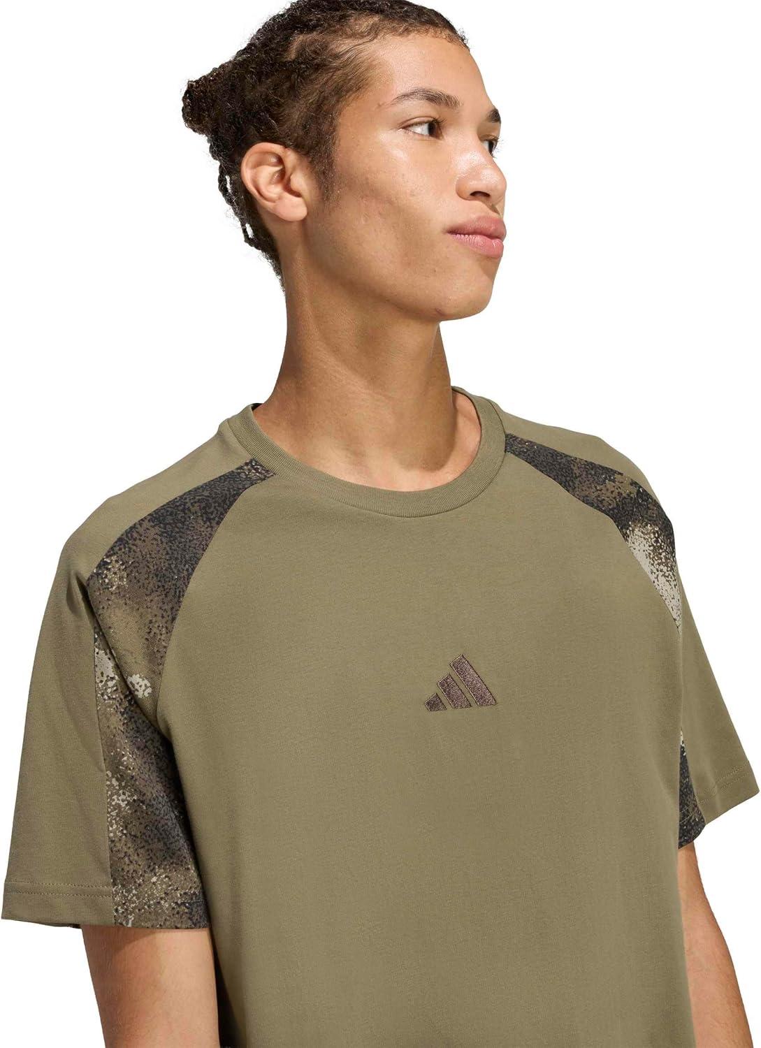 image:imageadidas Mens Camouflage TShirtOlive StrataMulticolor