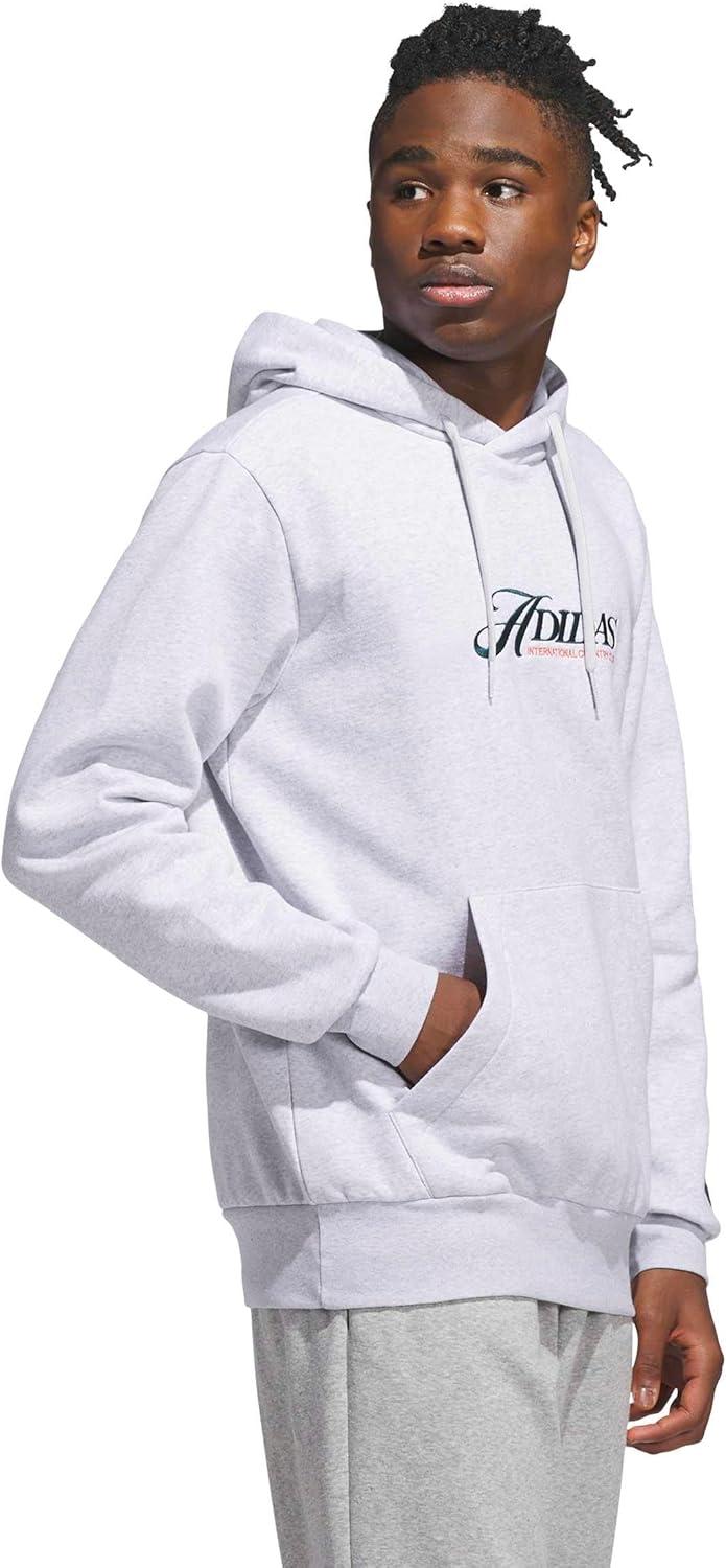 image:imageadidas Mens Country Club Graphic HoodieLight Grey Heather