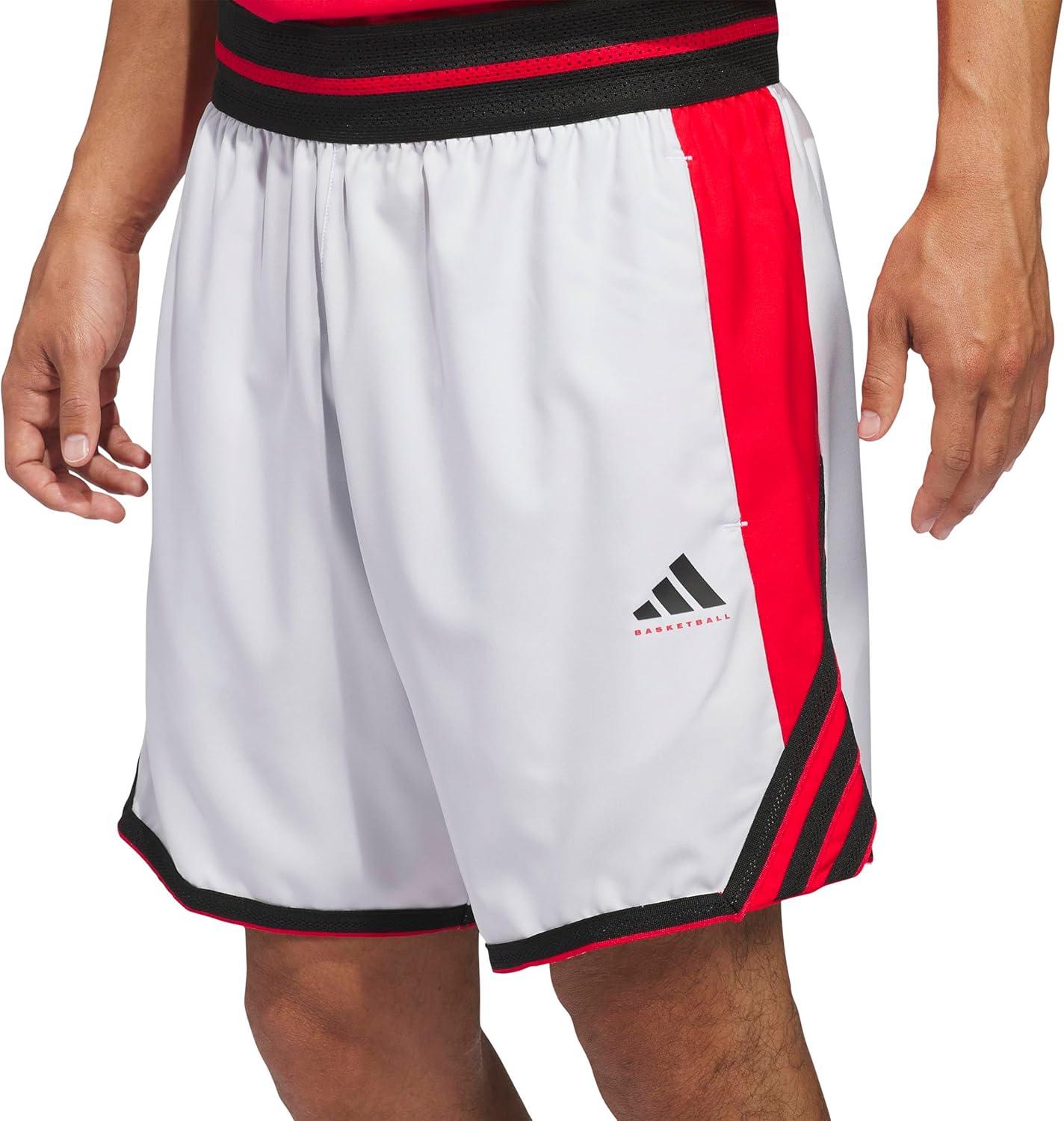 image:imageadidas Mens Crazylite Basketball ShortsDash GreyPure Ruby