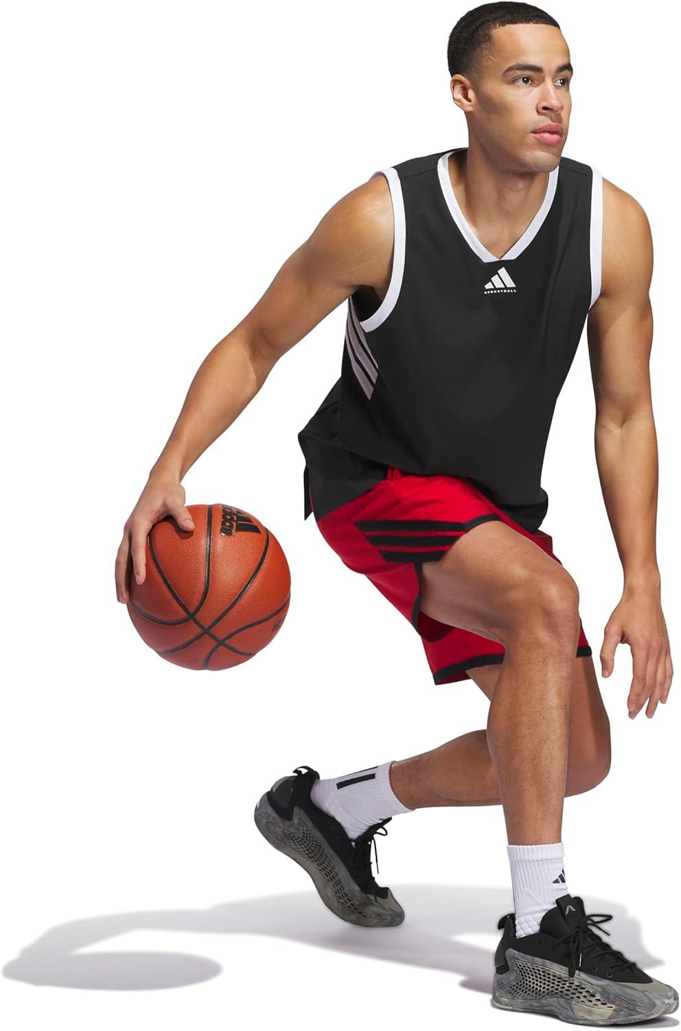 image:imageadidas Mens Crazylite Basketball ShortsTeam Power RedBlack