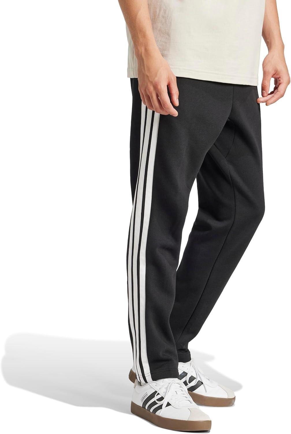 image:imageadidas Mens Essentials 3Stripes Regular Tricot PantsBlackWhite
