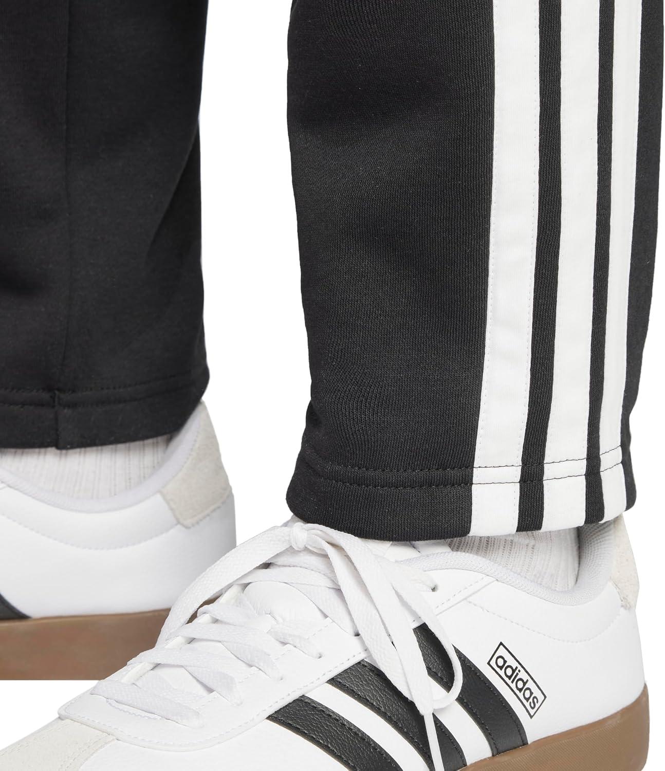 image:imageadidas Mens Essentials 3Stripes Regular Tricot PantsBlackWhiteMulti