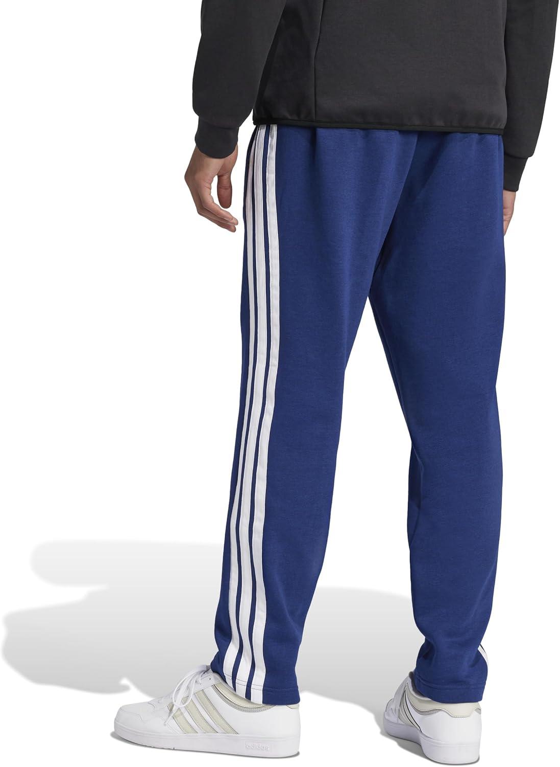 image:imageadidas Mens Essentials 3Stripes Regular Tricot PantsDark BlueWhite