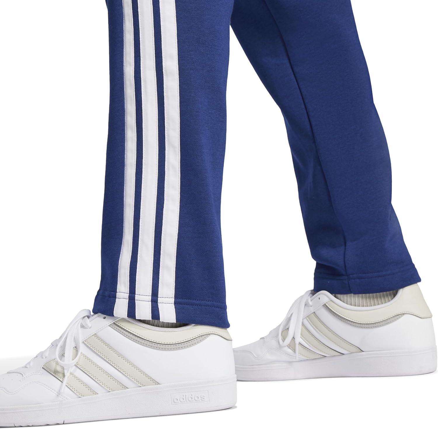 image:imageadidas Mens Essentials 3Stripes Regular Tricot PantsDark BlueWhite