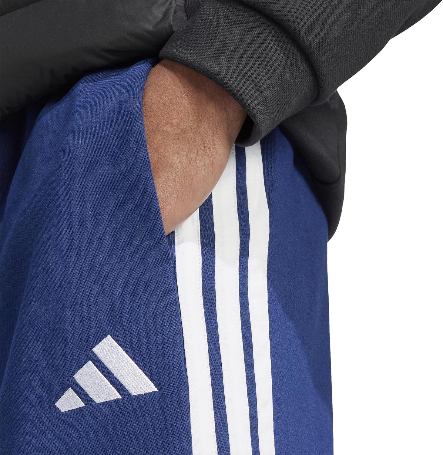 image:imageadidas Mens Essentials 3Stripes Regular Tricot PantsDark BlueWhite
