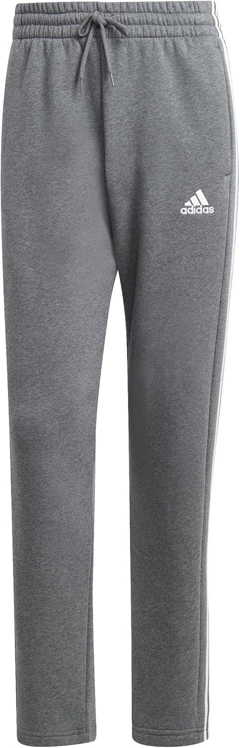 image:imageadidas Mens Essentials 3Stripes Regular Tricot PantsDark Grey Heather