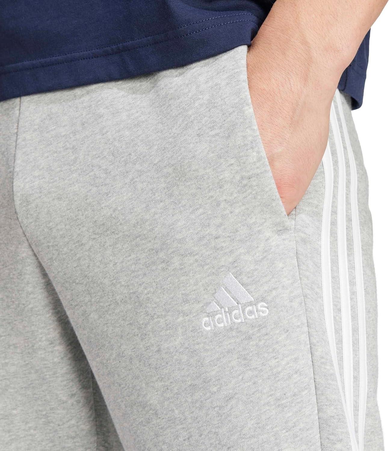 image:imageadidas Mens Essentials 3Stripes Regular Tricot PantsMedium Grey Heather