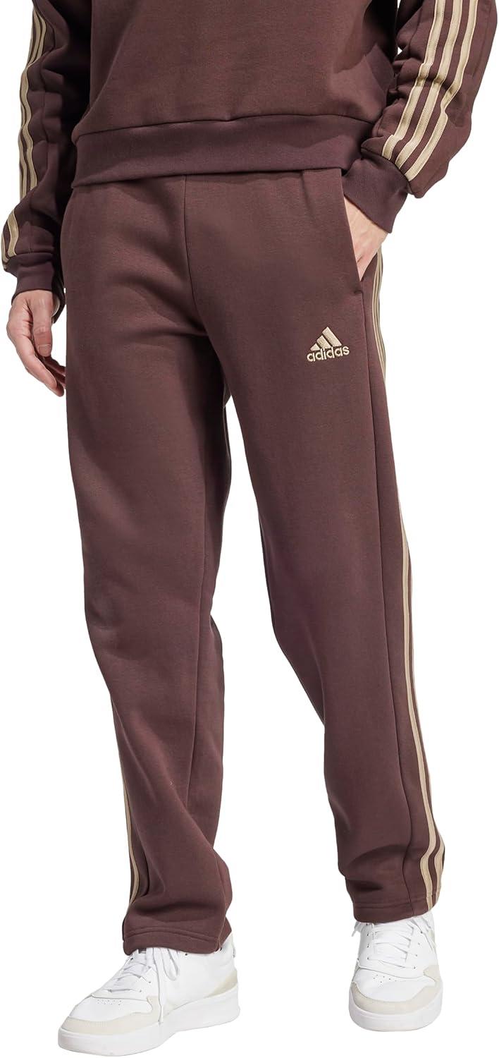 image:imageadidas Mens Essentials 3Stripes Regular Tricot PantsShadow Brown