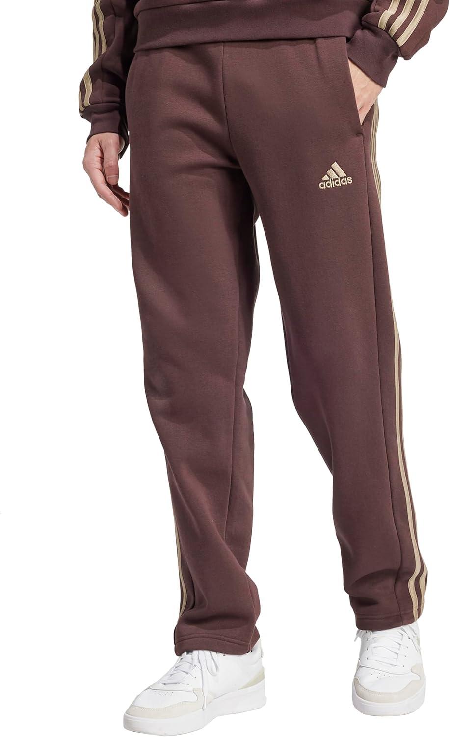image:imageadidas Mens Essentials 3Stripes Regular Tricot PantsShadow Brown