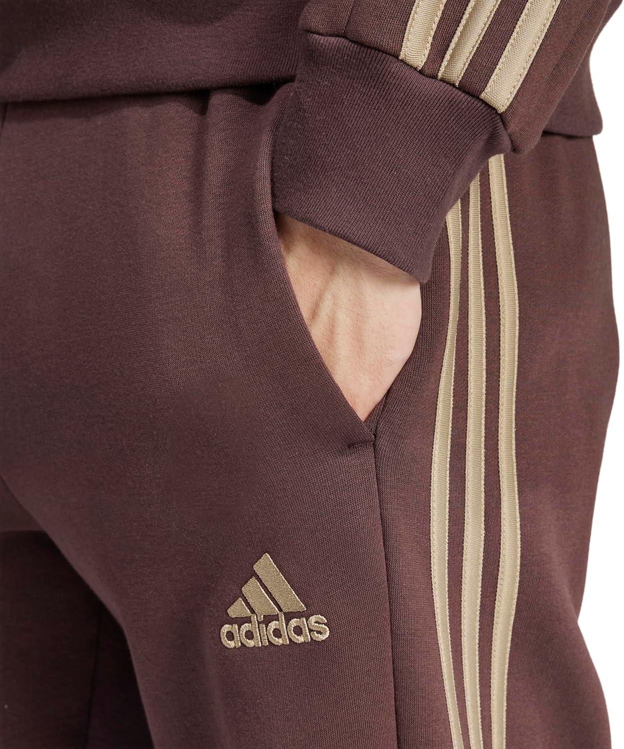 image:imageadidas Mens Essentials 3Stripes Regular Tricot PantsShadow Brown