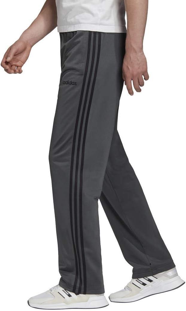 image:imageadidas Mens Essentials 3Stripes Regular Tricot PantsSolid GreySolid GreyBlack