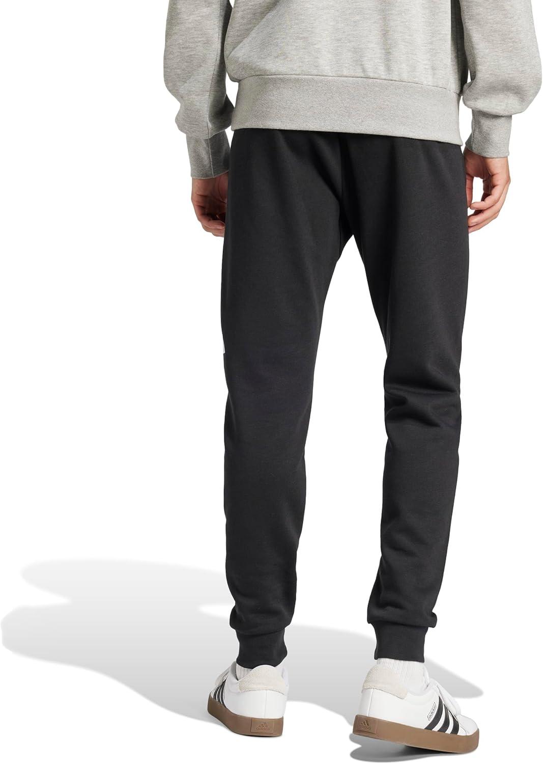 image:imageadidas Mens Essentials Big Logo Fleece Cuffed PantsBlackWhite