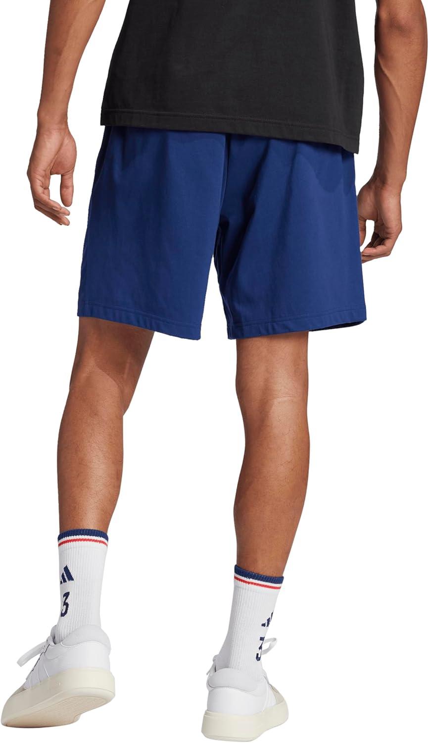 image:imageadidas Mens Essentials Linear Single Jersey 7inch ShortsDark BlueWhite