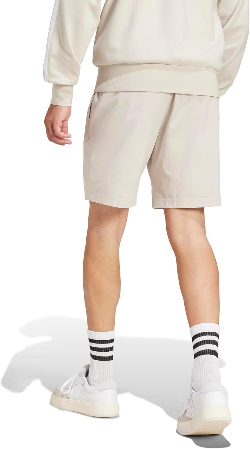 image:imageadidas Mens Essentials Linear Single Jersey 7inch ShortsWonder AluminaWhite