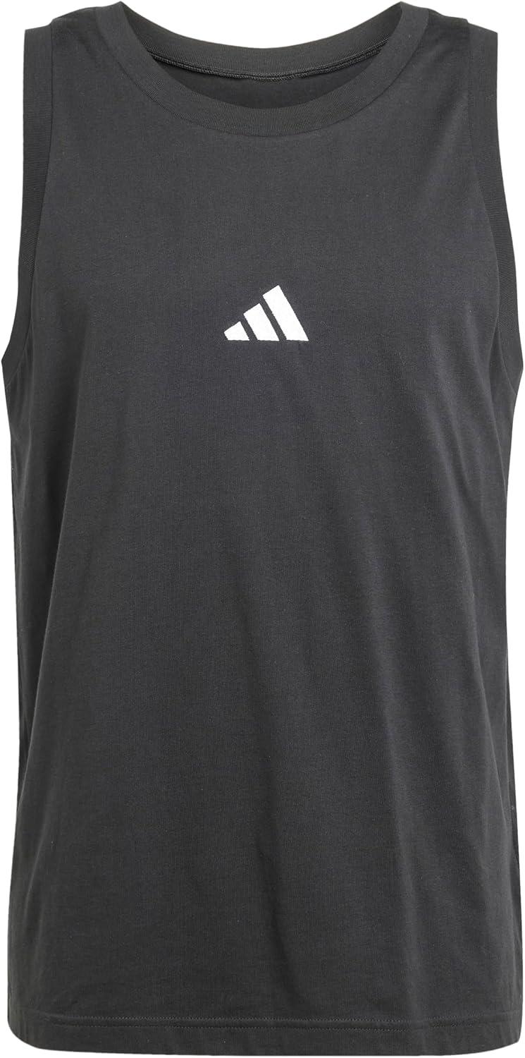 image:imageadidas Mens Essentials Small Logo Single Jersey Tank TopBlackWhite