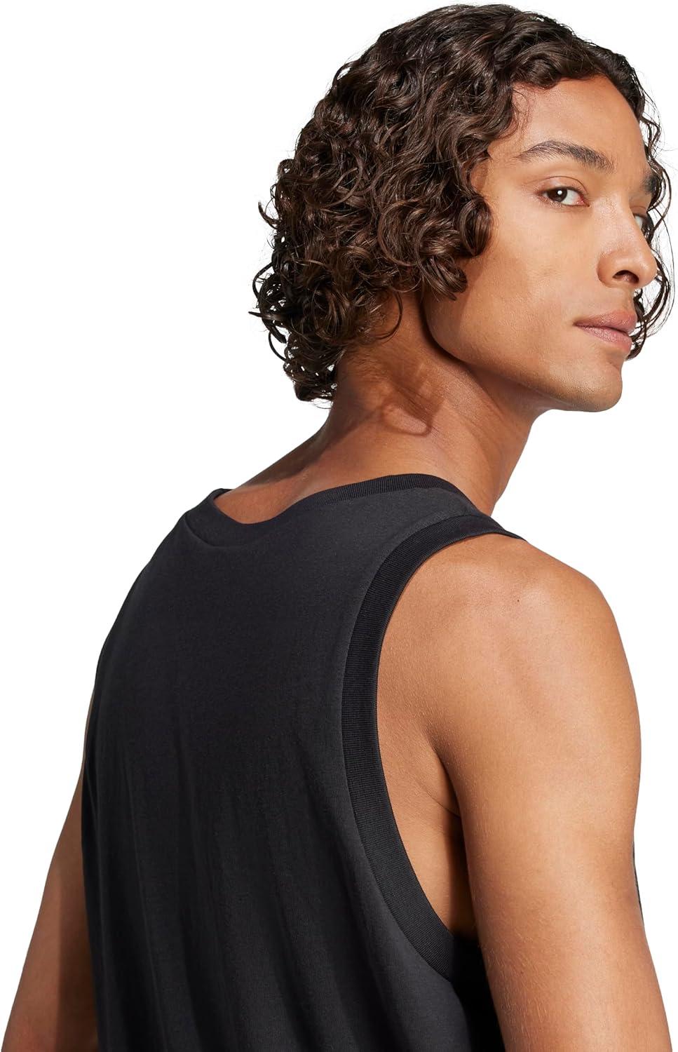 image:imageadidas Mens Essentials Small Logo Single Jersey Tank TopBlackWhite