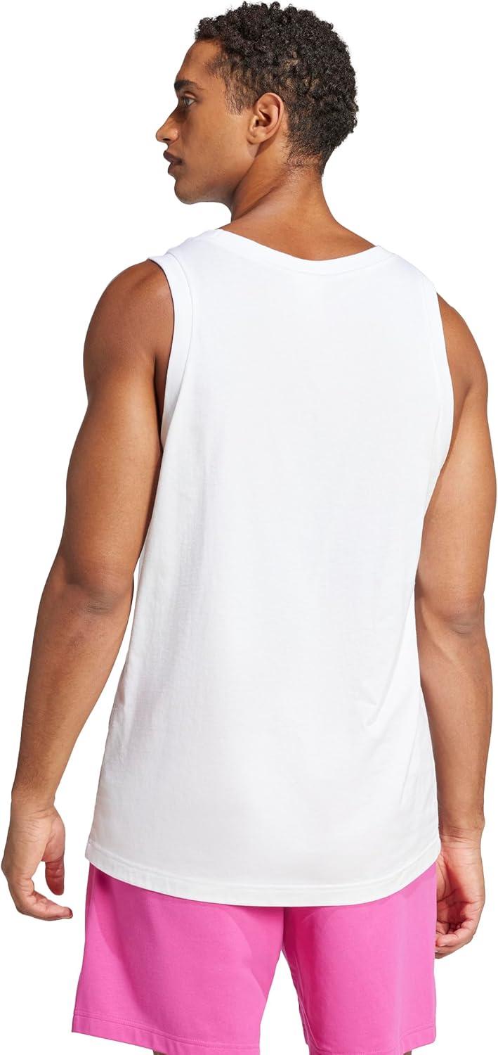 image:imageadidas Mens Essentials Small Logo Single Jersey Tank TopWhiteBlack