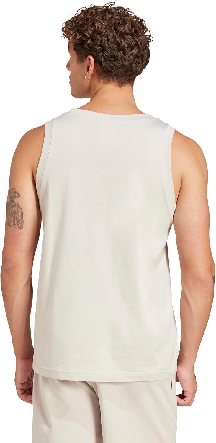 image:imageadidas Mens Essentials Small Logo Single Jersey Tank TopWonder AluminaWhite