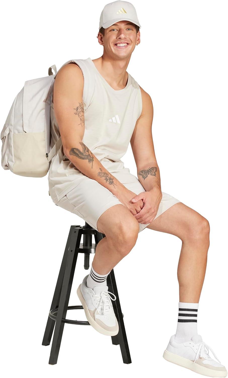 image:imageadidas Mens Essentials Small Logo Single Jersey Tank TopWonder AluminaWhite