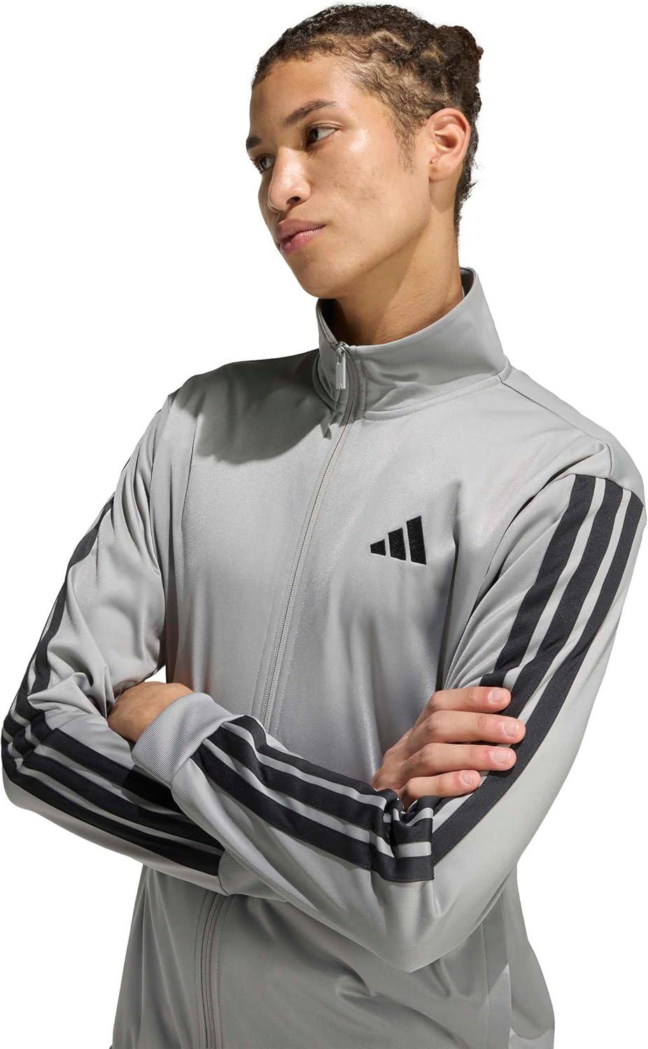 image:imageadidas Mens Essentials Warmup 3stripes Track TopCh Solid Grey