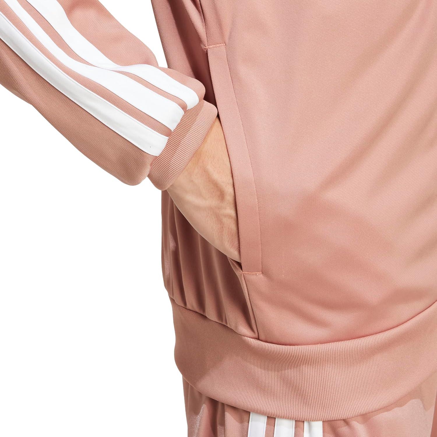 image:imageadidas Mens Essentials Warmup 3stripes Track TopWarm Clay