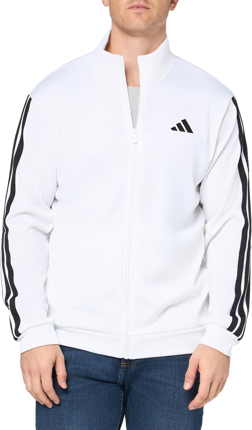image:imageadidas Mens Essentials Warmup 3stripes Track TopWhite